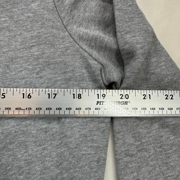 Tommy Hilfiger Women Gray Hoodie Dress‎ Rhinestone Logo Long Sleeve Preppy M - Picture 11 of 16